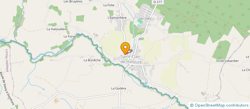 localisation de l'entreprise MONSIEUR JOEL SIMON à SAINT-CLAIR-DE-HALOUZE
