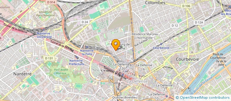 localisation de l'entreprise MONSIEUR JOEL SOATRA à COURBEVOIE