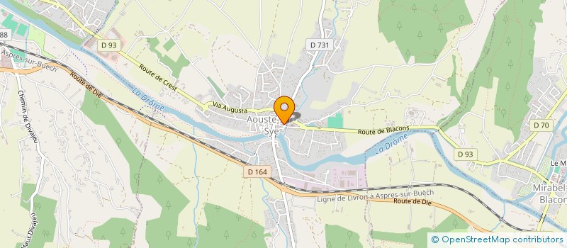 localisation de l'entreprise MONSIEUR JOEL SOLA  AOUSTE-SUR-SYE