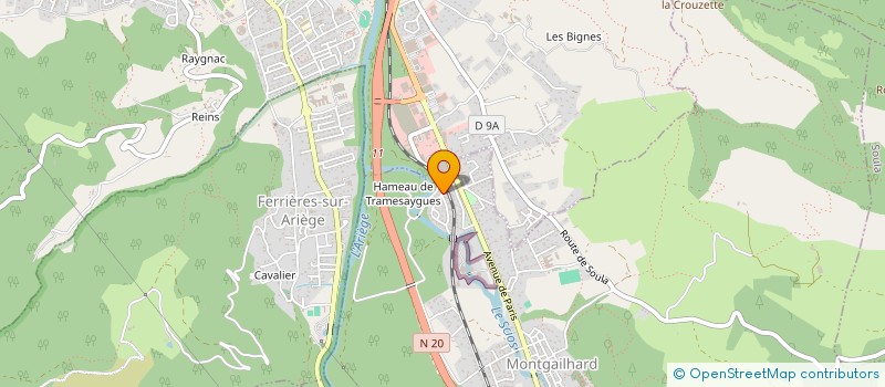 localisation de l'entreprise MONSIEUR JOEL SOUBRIER à MONTGAILHARD