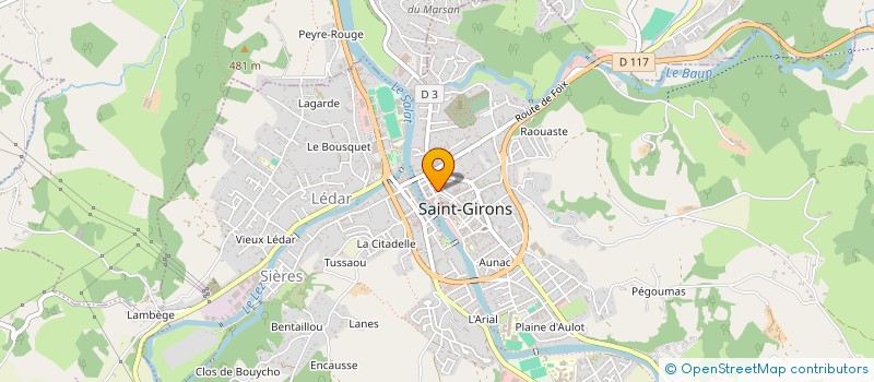 localisation de l'entreprise MONSIEUR JOEL SOUM à SAINT-GIRONS