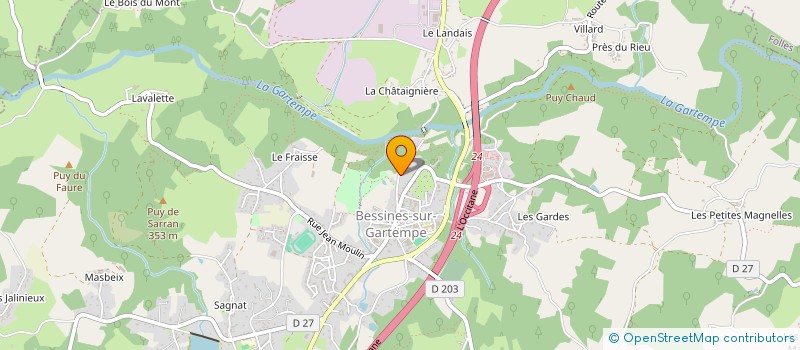 localisation de l'entreprise MONSIEUR JOEL STEPHAN  BESSINES-SUR-GARTEMPE