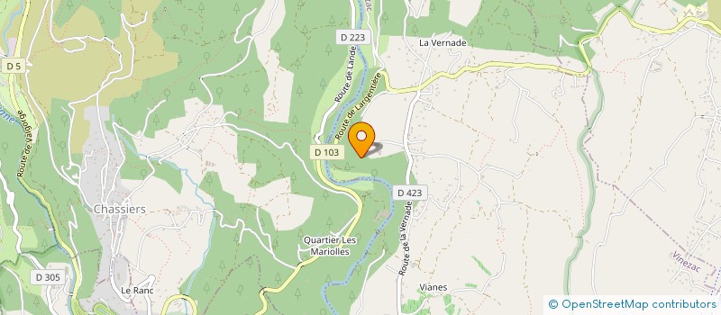 localisation de l'entreprise MONSIEUR JOEL SUCHET  VINEZAC