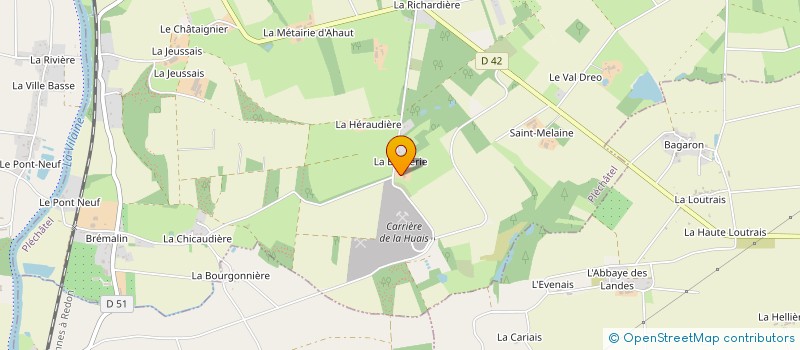 localisation de l'entreprise MONSIEUR JOEL SUHARD  BAIN-DE-BRETAGNE