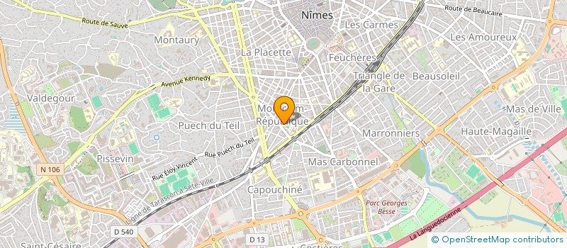 localisation de l'entreprise MONSIEUR JOEL SURACE à NIMES