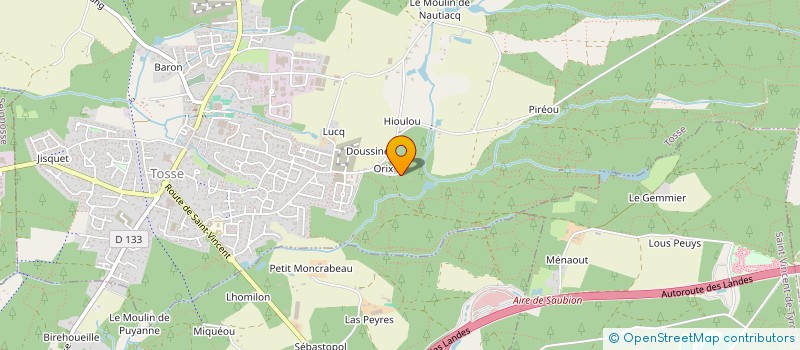 localisation de l'entreprise MONSIEUR JOEL SUSCOSSE  BENESSE-MAREMNE