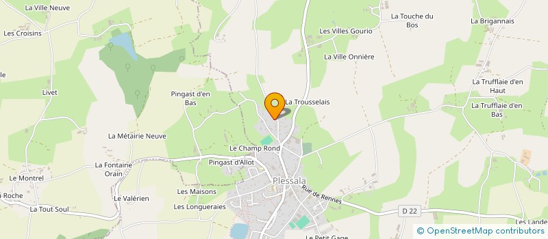 localisation de l'entreprise MONSIEUR JOEL TARDIVEL à LE MENE