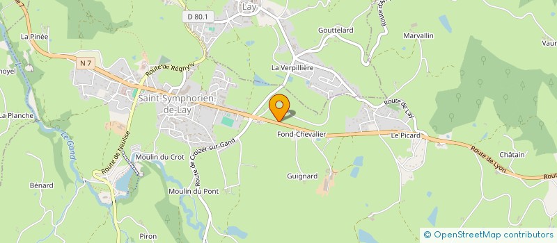 localisation de l'entreprise MONSIEUR JOEL TARTARIN  SAINT-SYMPHORIEN-DE-LAY