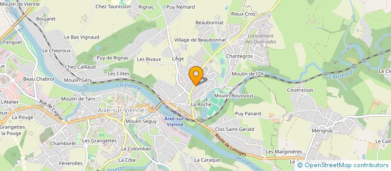 localisation de l'entreprise MONSIEUR JOEL TATON à AIXE-SUR-VIENNE