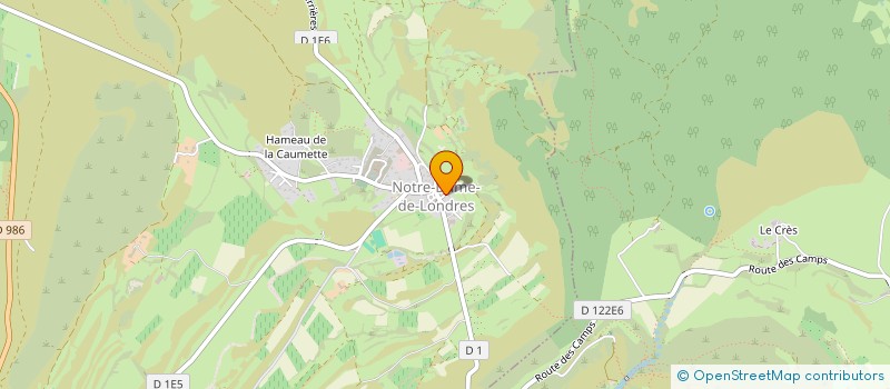 localisation de l'entreprise MONSIEUR JOEL TEISSIER  NOTRE-DAME-DE-LONDRES