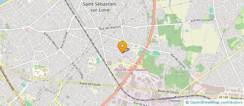 localisation de l'entreprise MONSIEUR JOEL TESSON à SAINT-SEBASTIEN-SUR-LOIRE