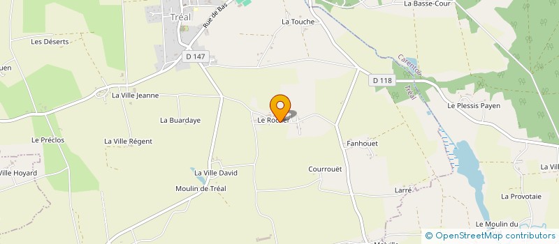 localisation de l'entreprise MONSIEUR JOEL TEXIER  TREAL