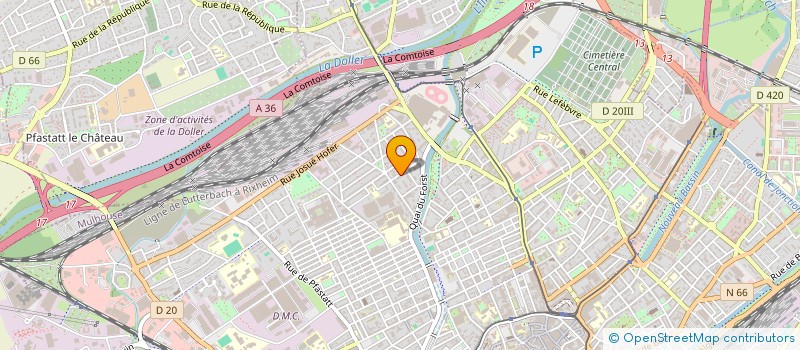 localisation de l'entreprise MONSIEUR JOEL TEXIER  MULHOUSE