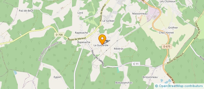 localisation de l'entreprise MONSIEUR JOEL TEYRE  SAINT-MARTIAL-DE-VALETTE