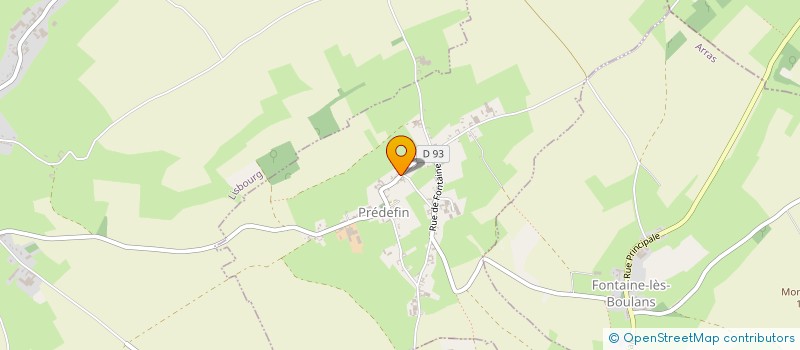 localisation de l'entreprise MONSIEUR JOEL THELLIER  PREDEFIN