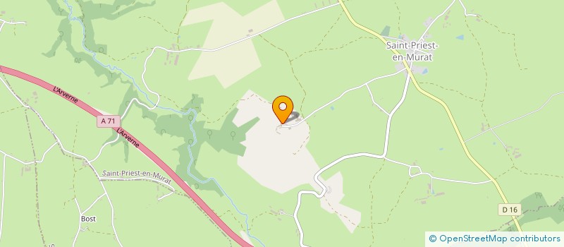 localisation de l'entreprise MONSIEUR JOEL THEVENET  SAINT-PRIEST-EN-MURAT