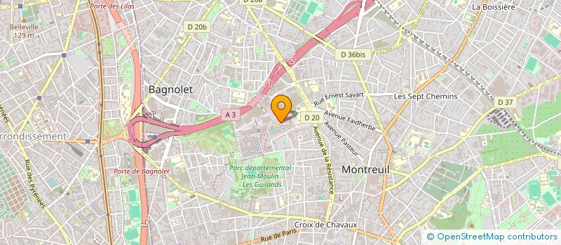 localisation de l'entreprise MONSIEUR JOEL THEVENY à MONTREUIL
