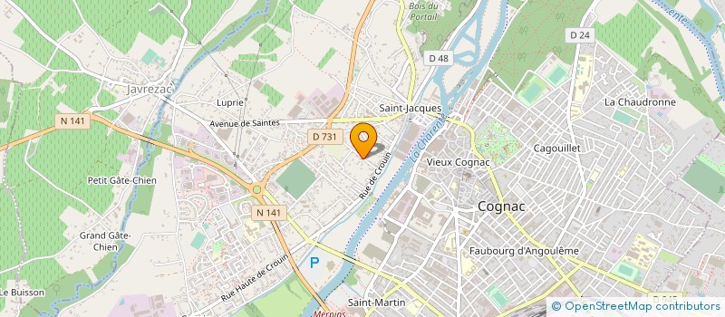 localisation de l'entreprise MONSIEUR JOEL THIBAULT à COGNAC