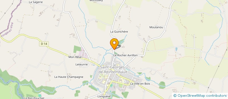 localisation de l'entreprise MONSIEUR JOEL THIEULANT  SAINT-GEORGES-DE-REINTEMBAULT