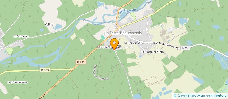 localisation de l'entreprise MONSIEUR JOEL THIOU  LA FERTE-BEAUHARNAIS