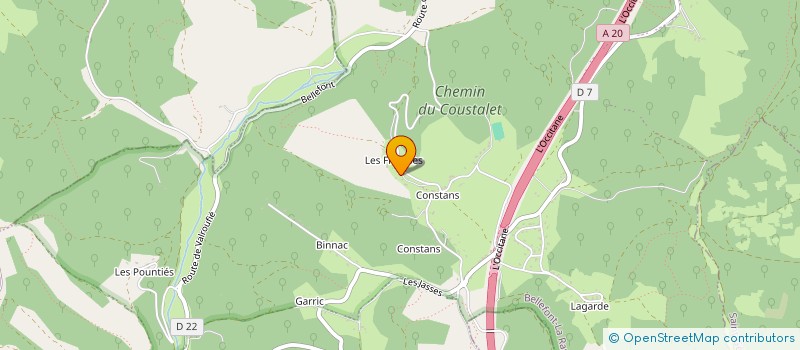 localisation de l'entreprise MONSIEUR JOEL THOURON  AUJOLS