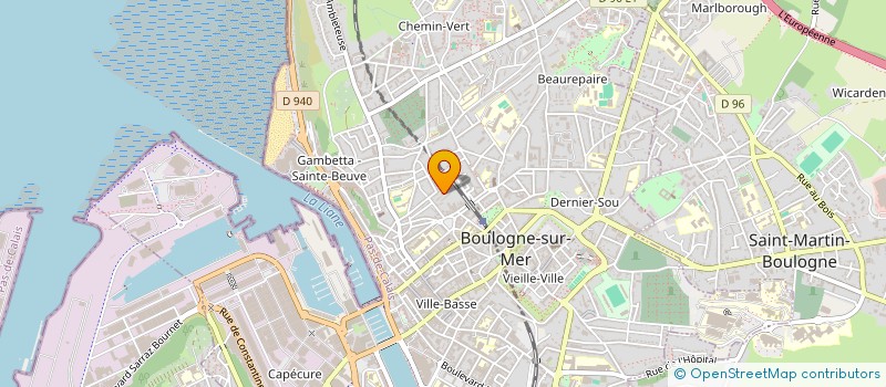 localisation de l'entreprise MONSIEUR JOEL THUEUX à BOULOGNE-SUR-MER