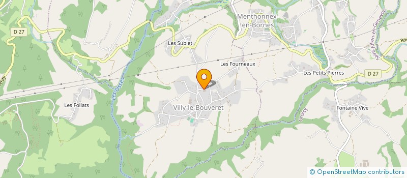 localisation de l'entreprise MONSIEUR JOEL TISSOT  VILLY-LE-BOUVERET
