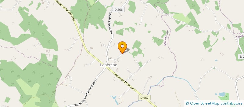 localisation de l'entreprise MONSIEUR JOEL TOFFOLI  LAPERCHE