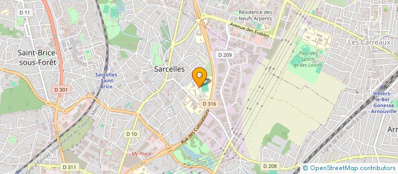 localisation de l'entreprise MONSIEUR JOEL TRAMONI à SARCELLES