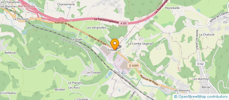 localisation de l'entreprise MONSIEUR JOEL TREVE  LA BACHELLERIE