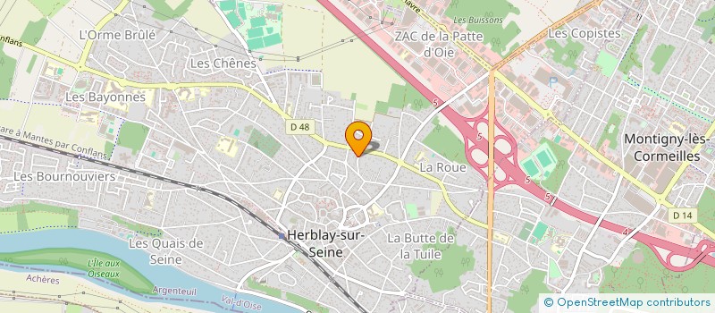 localisation de l'entreprise MONSIEUR JOEL TRIBHOUT  HERBLAY-SUR-SEINE