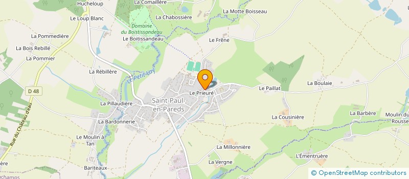 localisation de l'entreprise MONSIEUR JOEL TRICOIRE  SAINT-PAUL-EN-PAREDS