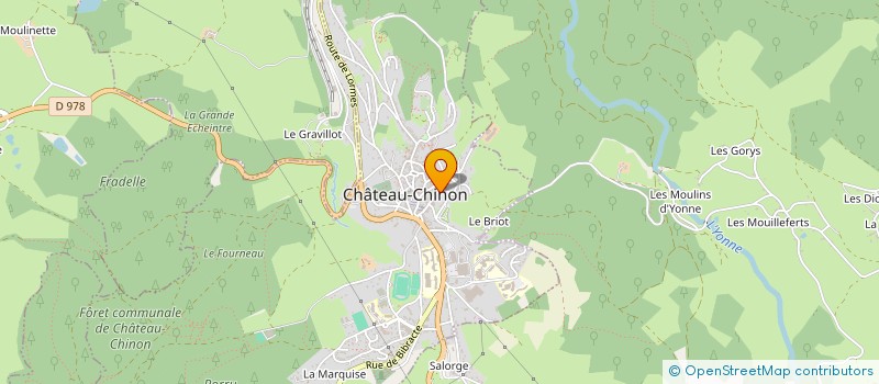localisation de l'entreprise MONSIEUR JOEL TRINQUET à CHATEAU-CHINON (VILLE)