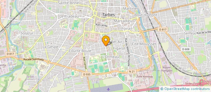 localisation de l'entreprise MONSIEUR JOEL TUECH  TARBES