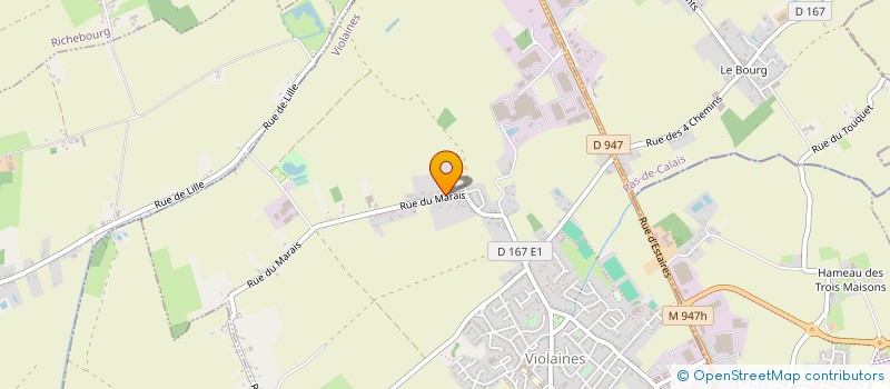 localisation de l'entreprise MONSIEUR JOEL TURBE  VIOLAINES