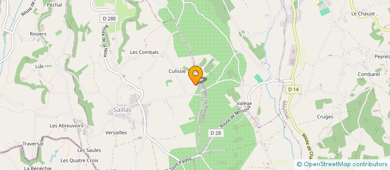 localisation de l'entreprise MONSIEUR JOEL ULMET  SAILLAC