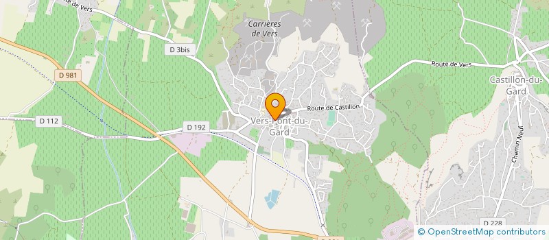 localisation de l'entreprise MONSIEUR JOEL VALENTIN  VERS-PONT-DU-GARD