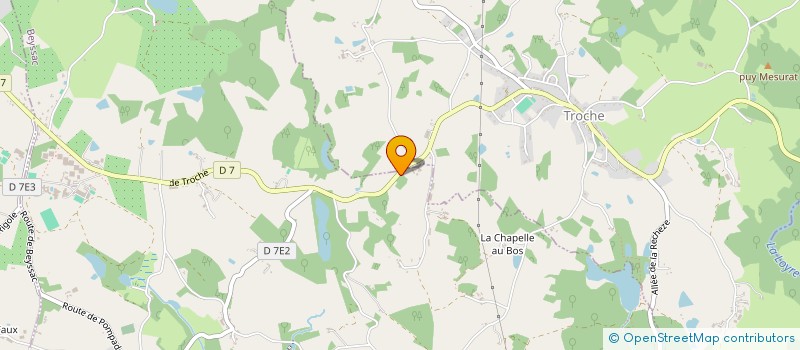 localisation de l'entreprise MONSIEUR JOEL VALLAS  TROCHE