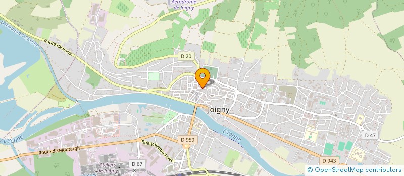 localisation de l'entreprise MONSIEUR JOEL VAUTHIER  JOIGNY