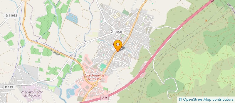 localisation de l'entreprise MONSIEUR JOEL VIDAL  GIGEAN