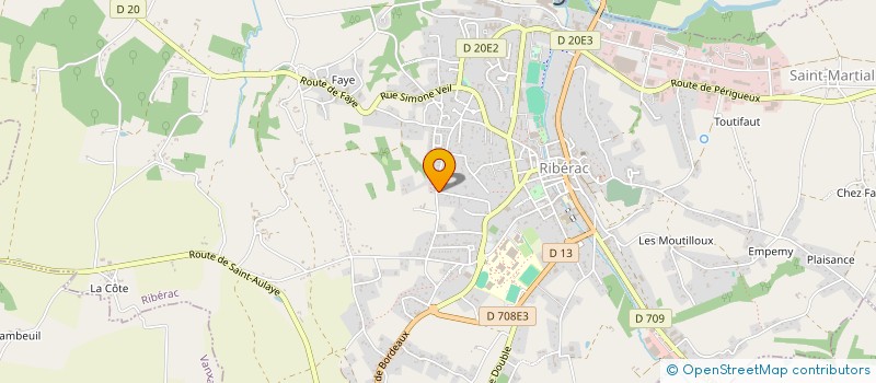 localisation de l'entreprise MONSIEUR JOEL VIGNERON à RIBERAC