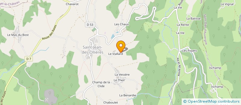 localisation de l'entreprise MONSIEUR JOEL VINCENT  SAINT-JEAN-DES-OLLIERES