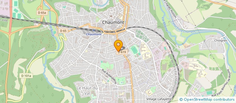 localisation de l'entreprise MONSIEUR JOEL VOIRIN à CHAUMONT