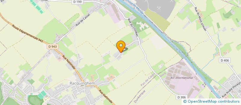 localisation de l'entreprise MONSIEUR JOEL WASSELIN  RACQUINGHEM