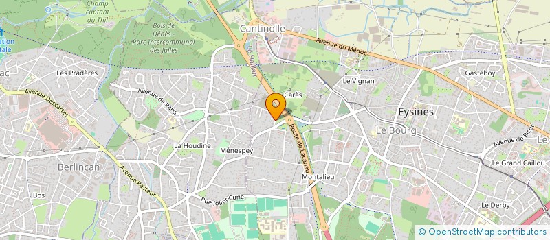 localisation de l'entreprise MONSIEUR JOEL WEISS  EYSINES