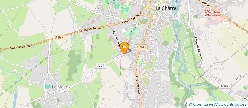 localisation de l'entreprise MONSIEUR JOEL YVERNAULT à LA CHATRE