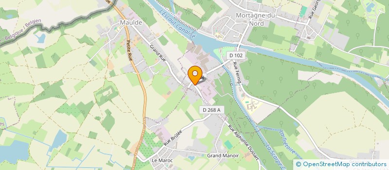 localisation de l'entreprise MONSIEUR JOELLE ROBAS  MORTAGNE-DU-NORD