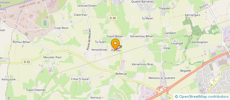 localisation de l'entreprise MONSIEUR JOELLE VISSE  BODILIS