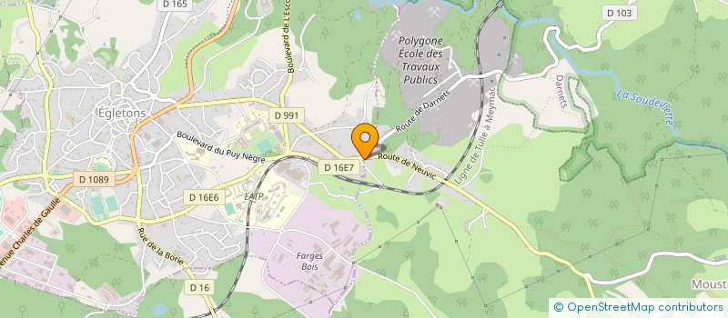 localisation de l'entreprise MONSIEUR JOEY CHASTRE  TULLE