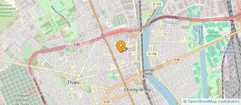 localisation de l'entreprise MONSIEUR JOEY GAUTHIER  CHOISY-LE-ROI